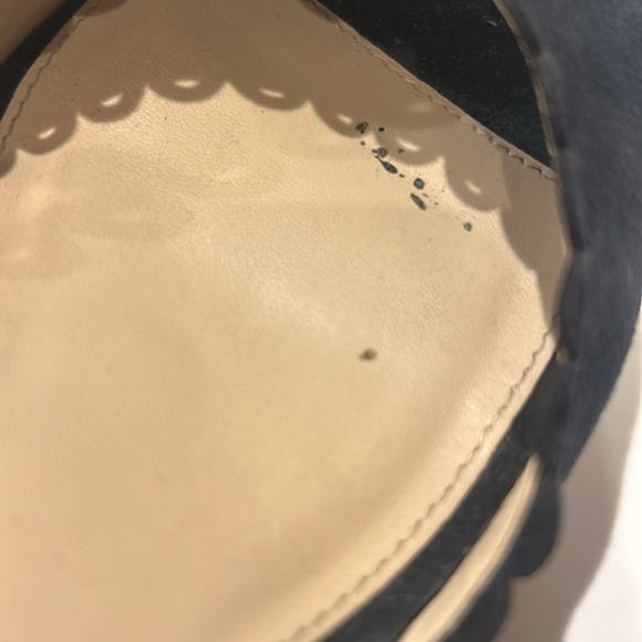 Pelle Moda Raine Platform Espadrille Sandal Midnight Blue Suede size 9 - Picture 7 of 11